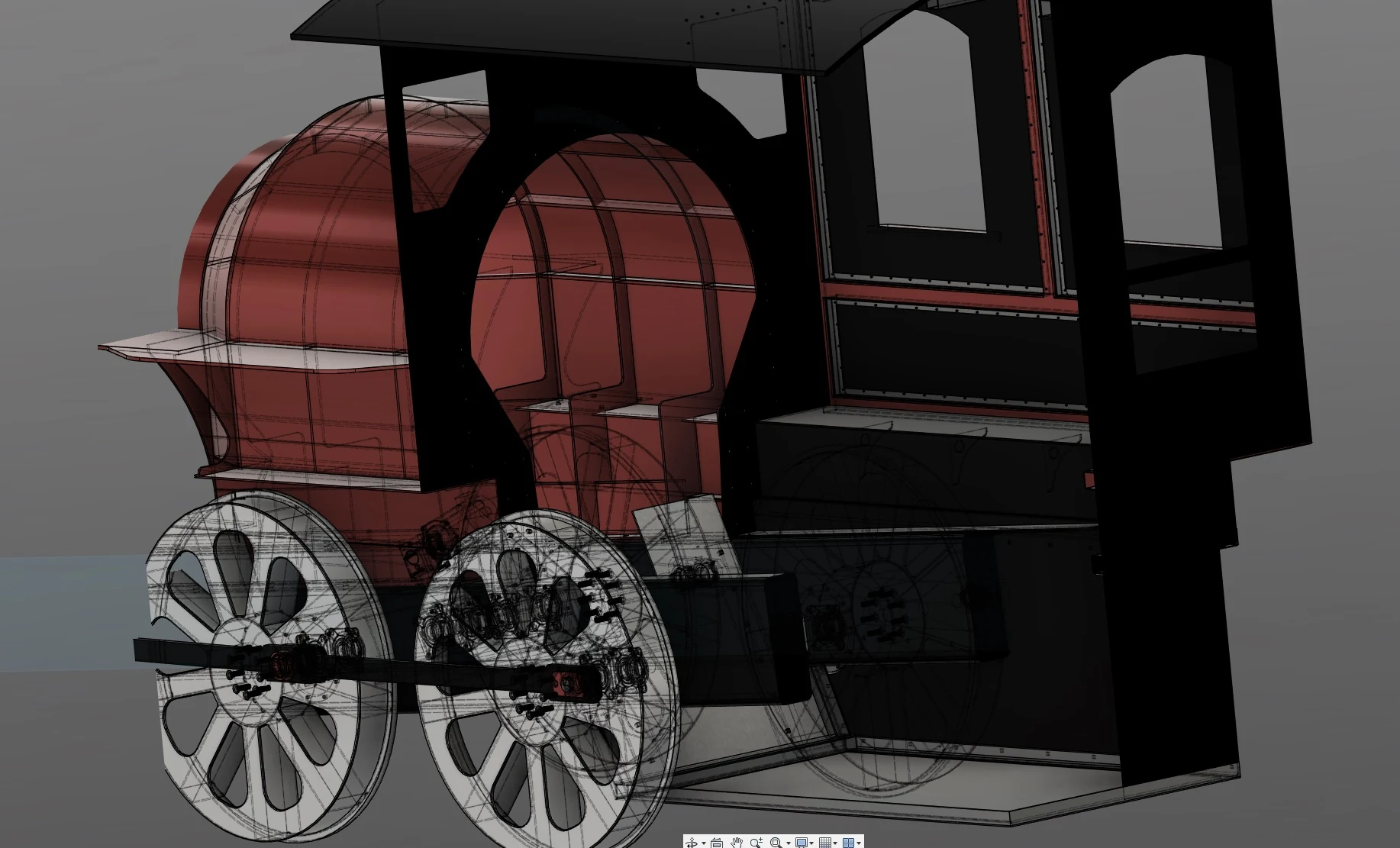 Cutaway digital model of Lawn Dart