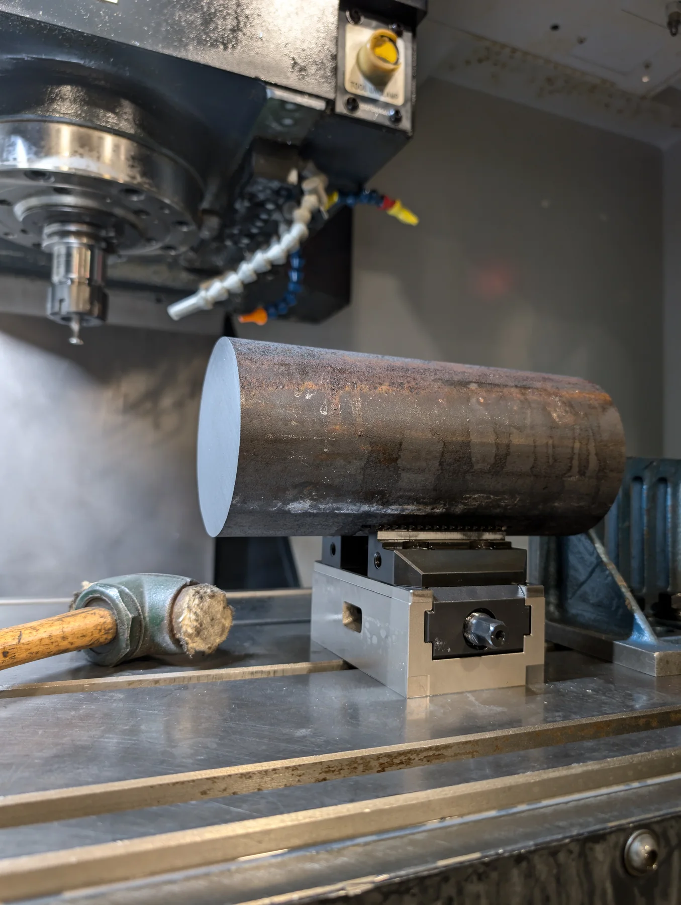 Machining a custom component for The End of Time